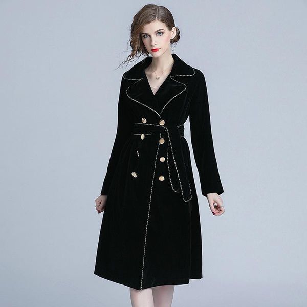 women's trench coats autumn high fashion brand woman classic double breasted coat audrey hepburn velour business outerwear, Tan;black
women's trench coats autumn high fashion brand woman classic double breasted coat audrey hepburn velour business outerwear, Tan;black