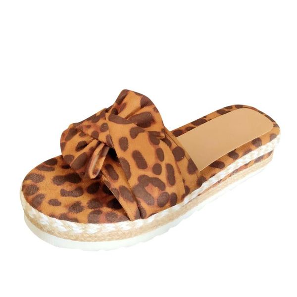 slippers 2021 women's summer leopard thick bottom slip-on bow beach sandals open toe breathable weave shoes platform, Black
slippers 2021 women's summer leopard thick bottom slip-on bow beach sandals open toe breathable weave shoes platform, Black
