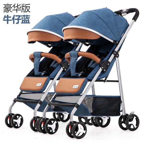 strollers# ins twin baby stroller can sit and lie, be disassembled, ultra-light, portable folded.
strollers# ins twin baby stroller can sit and lie, be disassembled, ultra-light, portable folded.