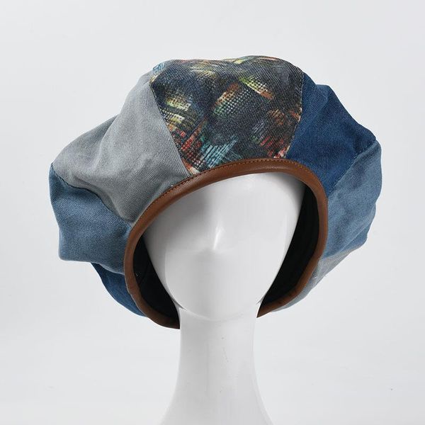 berets 2021 fashion pacthwork denim for women designer large version cloud beret hat retro painter wholesale, Blue;gray
berets 2021 fashion pacthwork denim for women designer large version cloud beret hat retro painter wholesale, Blue;gray