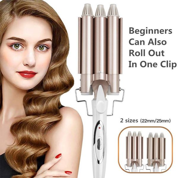 hair curler 3 sticks egg roll head three tube water ripple large curling irons for ladies hairdressing artifact electric brushes
hair curler 3 sticks egg roll head three tube water ripple large curling irons for ladies hairdressing artifact electric brushes