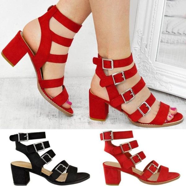 womens low block buckle strap summer sandals open toe shoes square heel women flat bottom feminino warm, Black
womens low block buckle strap summer sandals open toe shoes square heel women flat bottom feminino warm, Black