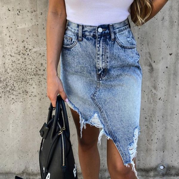 skirts women iregular ripped denim summer fashion high-waisted hole blue high street slim fit bodycon skirt d30, Black
skirts women iregular ripped denim summer fashion high-waisted hole blue high street slim fit bodycon skirt d30, Black