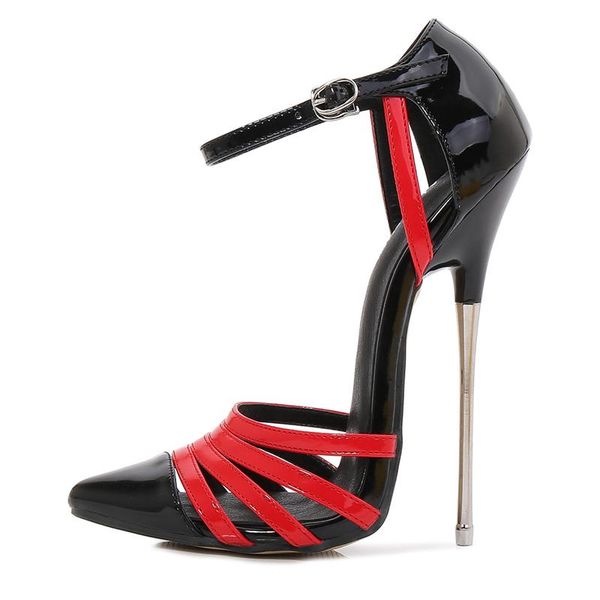 16cm metal high heels women sandals fashion quality fetish summer shoes woman party office nightclub dress, Black
16cm metal high heels women sandals fashion quality fetish summer shoes woman party office nightclub dress, Black