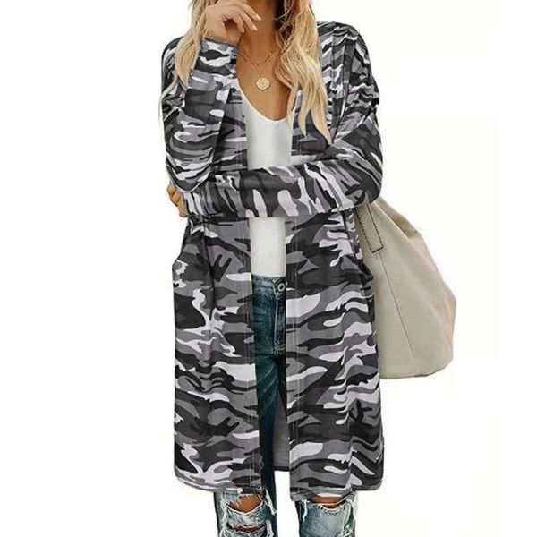 women's blouses & shirts plus size camouflage harajuku blouse women mid-length cardigan pockets casual streetwear shirt blusas chemise, White
women's blouses & shirts plus size camouflage harajuku blouse women mid-length cardigan pockets casual streetwear shirt blusas chemise, White