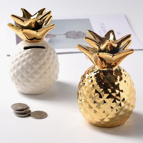 decorative objects & figurines european-style ceramic pineapple coin bank money box gold electroplated home decoration creative craft decor
decorative objects & figurines european-style ceramic pineapple coin bank money box gold electroplated home decoration creative craft decor