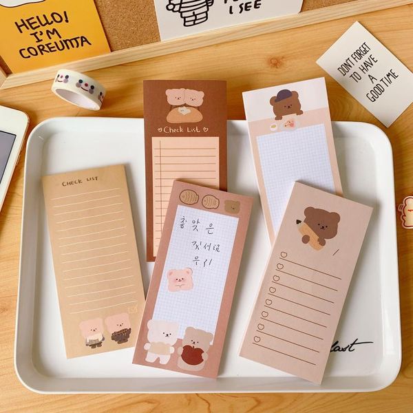 card holders ins biscuit bear long sticky note book cute cookie tearable small mini message memo pads notebook kawaii stationary, Brown;gray
card holders ins biscuit bear long sticky note book cute cookie tearable small mini message memo pads notebook kawaii stationary, Brown;gray