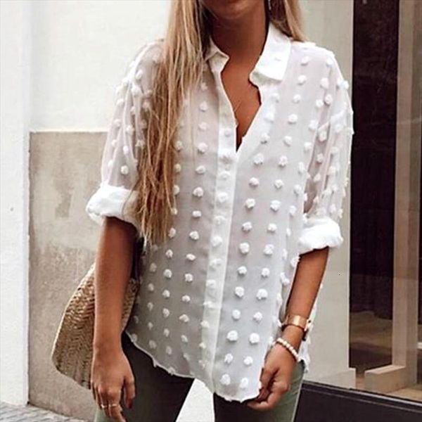 elegant white and women shirts mesh sheer long sleeve polka dot loose ol ladies blouse chemise femme
elegant white and women shirts mesh sheer long sleeve polka dot loose ol ladies blouse chemise femme