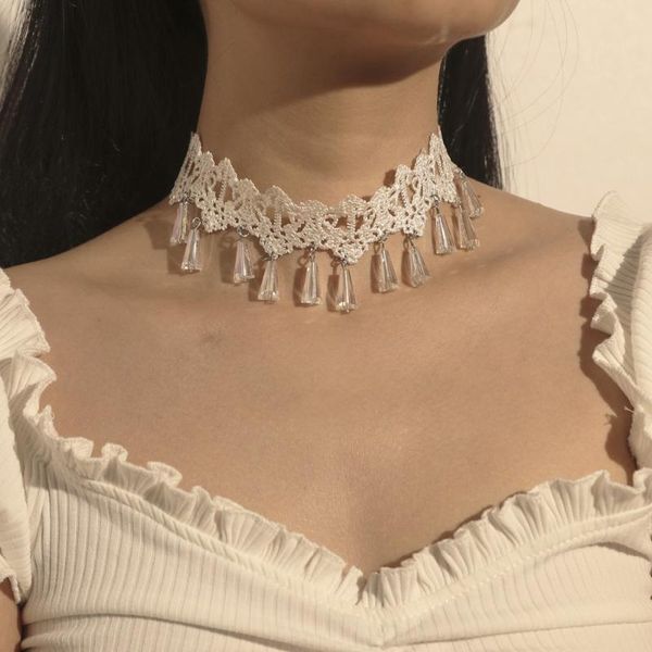 vintage lace crystal choker necklace & pendant for women accessories elegant statement necklace gothic lady party jewelry, Golden;silver
vintage lace crystal choker necklace & pendant for women accessories elegant statement necklace gothic lady party jewelry, Golden;silver
