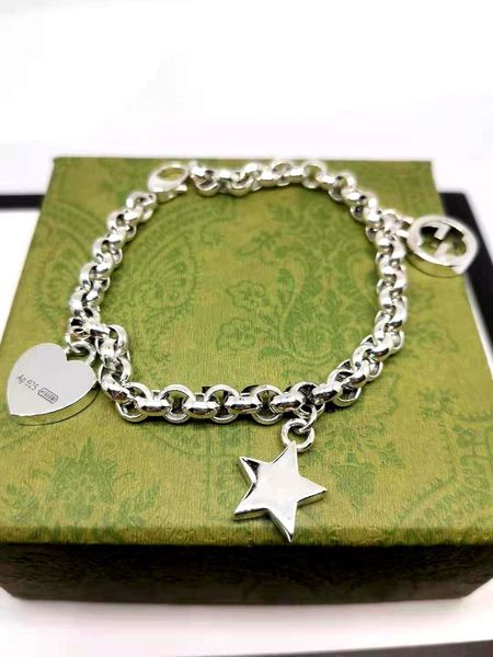 fashion ancient letter love star three small hanging pieces thin thick version men's women's bracelet fine jewellery for sale, Black
fashion ancient letter love star three small hanging pieces thin thick version men's women's bracelet fine jewellery for sale, Black