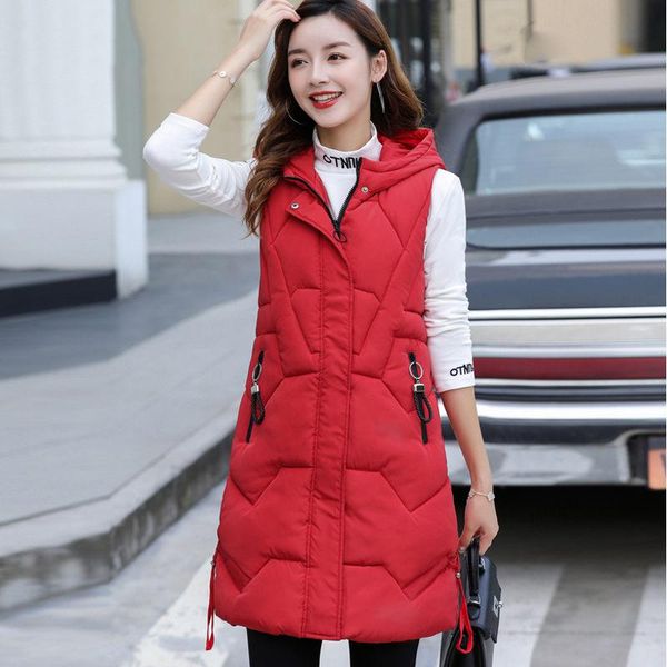 women's vests autumn winter vest women waistcoat 2021 fashion female sleeveless jacket hooded warm long cotton parka coat plus size f15, Black;white
women's vests autumn winter vest women waistcoat 2021 fashion female sleeveless jacket hooded warm long cotton parka coat plus size f15, Black;white