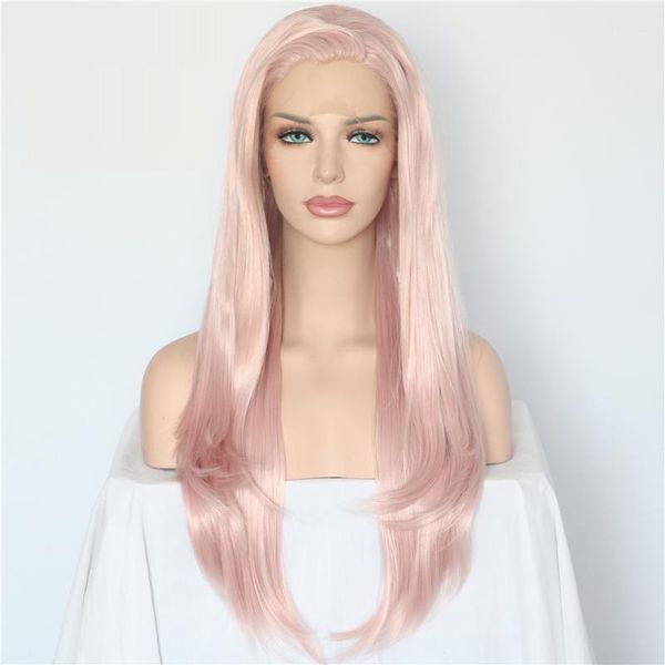lvcheryl natural long wave pink color hair hand tied heat resistant full density synthetic lace front wigs for women1, Black
lvcheryl natural long wave pink color hair hand tied heat resistant full density synthetic lace front wigs for women1, Black