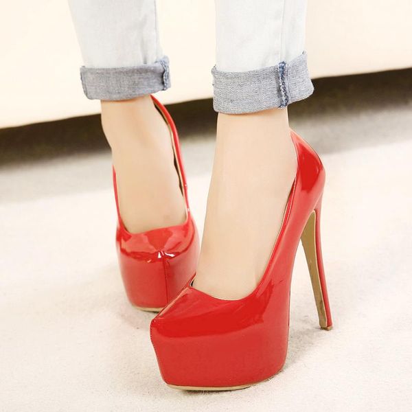 dress shoes women 15cm extreme high heel pumps big size 35-44 platform heels ladies white red blue wedding da0005, Black
dress shoes women 15cm extreme high heel pumps big size 35-44 platform heels ladies white red blue wedding da0005, Black