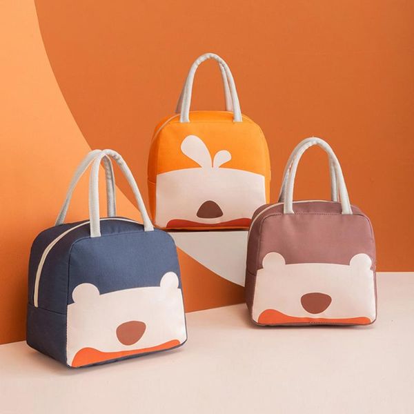 storage bags insulation bag cartoon portable insulated student lunch office carry-out