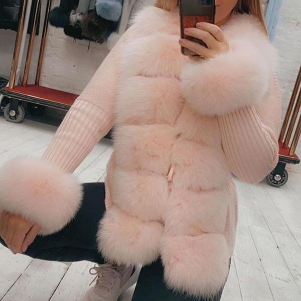 women's fur & faux agong winter solid casual coats women fashion lace up jackets elegant patchwork slim female ladies, Black
women's fur & faux agong winter solid casual coats women fashion lace up jackets elegant patchwork slim female ladies, Black