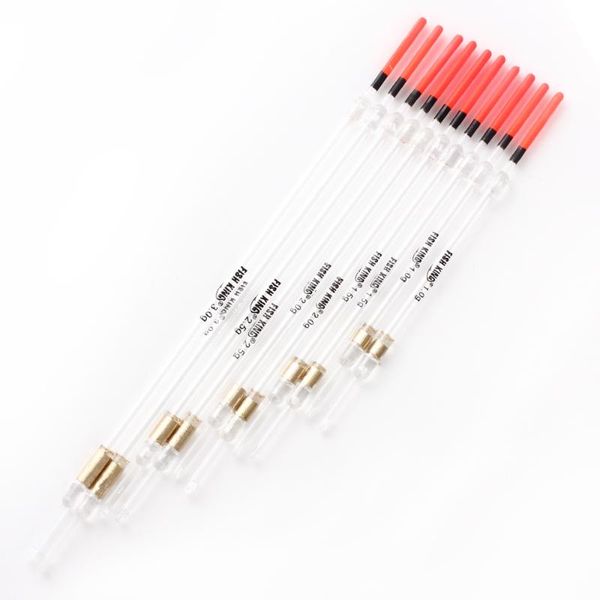 10pcs 1/1.5/2/2.5/3g mix size plastic hard fishing float with lead transparent tube tackle accessories
10pcs 1/1.5/2/2.5/3g mix size plastic hard fishing float with lead transparent tube tackle accessories