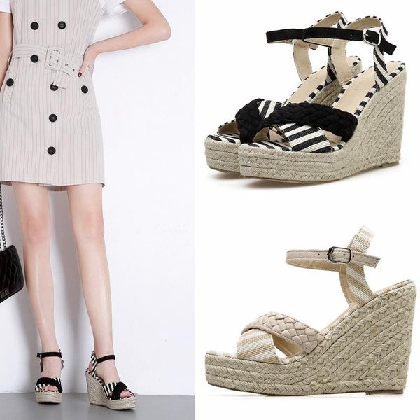 heels gladiator shoes women wedges sandal summer buckle sandalias mujer brand chaussures femme patchwork peep toe platform sandals, Black
heels gladiator shoes women wedges sandal summer buckle sandalias mujer brand chaussures femme patchwork peep toe platform sandals, Black