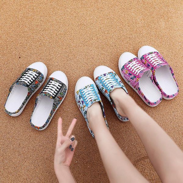 slippers women shoes butterfly pattern sandals women's beach shoe summer breathable colorful, Black
slippers women shoes butterfly pattern sandals women's beach shoe summer breathable colorful, Black