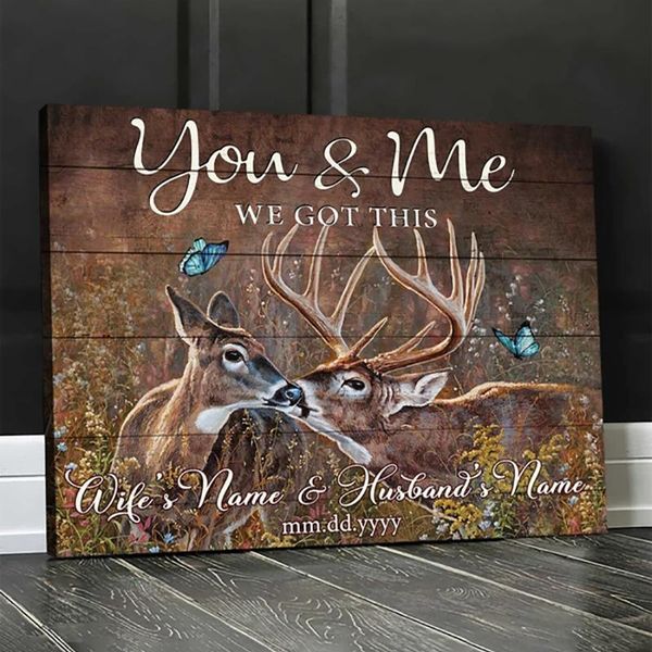 frames stunni ng gift custom name and dat e canvas wall art- deer you me we got this ver2
frames stunni ng gift custom name and dat e canvas wall art- deer you me we got this ver2