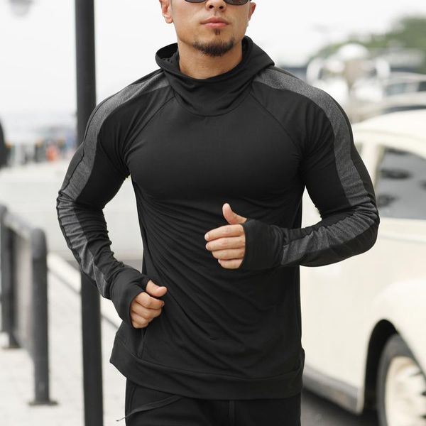 running jackets 2021 men sports jacket fitness long sleeve elastic tight hoodies zipper slim hiking sweatshirts male jogging gym hoodie, Black;red
running jackets 2021 men sports jacket fitness long sleeve elastic tight hoodies zipper slim hiking sweatshirts male jogging gym hoodie, Black;red