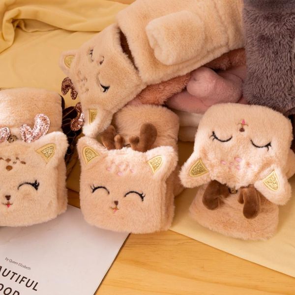 five fingers gloves fawn plush half-finger cartoon cute fingerless thick warm ears flip for women girl flexible half finger, Blue;gray
five fingers gloves fawn plush half-finger cartoon cute fingerless thick warm ears flip for women girl flexible half finger, Blue;gray