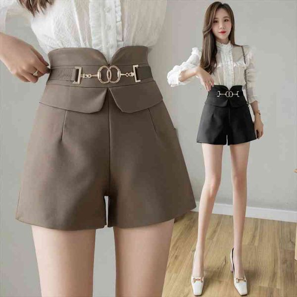 summer high waist fashion design women short chain casual spodenki chic mini elegant pants femme k246, White;black
summer high waist fashion design women short chain casual spodenki chic mini elegant pants femme k246, White;black