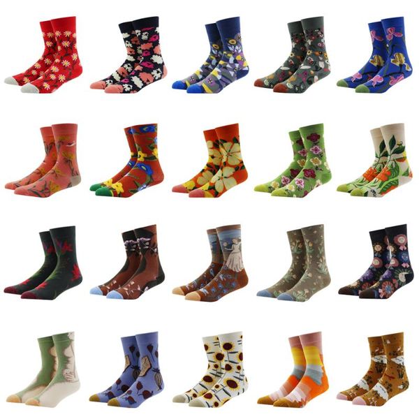 men's socks 5 pairs men cotton flowers for man women novelty casual dressing color crew happy wedding accessories gift, Black
men's socks 5 pairs men cotton flowers for man women novelty casual dressing color crew happy wedding accessories gift, Black