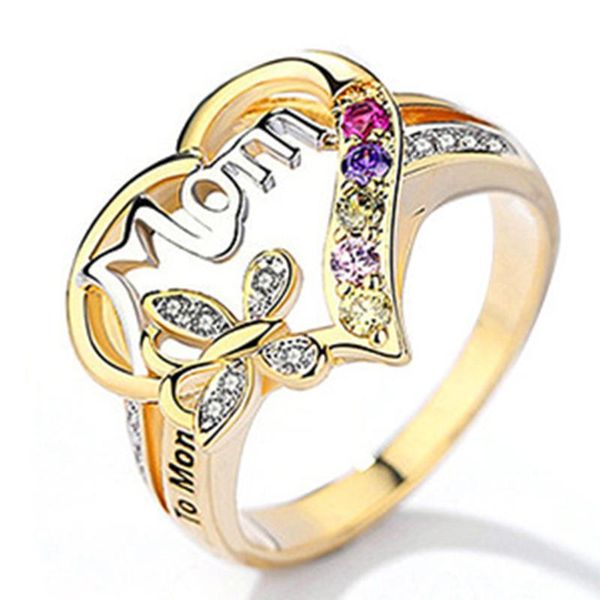 wedding rings exquisite hollow love heart mom ring fashion gold color paved cz rhinestone letter jewelry for mother's day gift, Slivery;golden
wedding rings exquisite hollow love heart mom ring fashion gold color paved cz rhinestone letter jewelry for mother's day gift, Slivery;golden