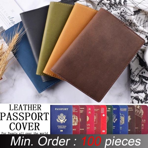 card holders 100 pieces / lot 10.5x14 cm genuine leather passport cover solid holder vintage men women case, Brown;gray
card holders 100 pieces / lot 10.5x14 cm genuine leather passport cover solid holder vintage men women case, Brown;gray