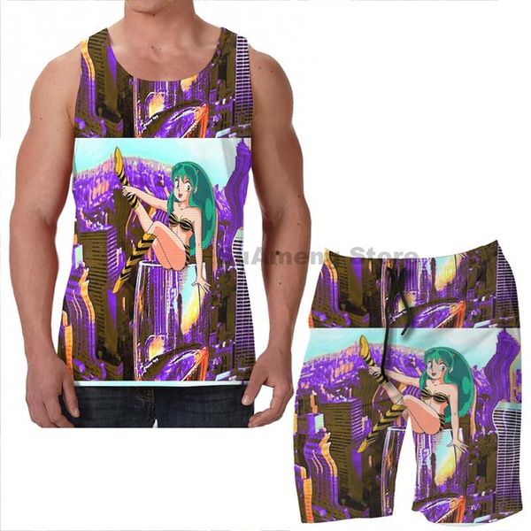 men's tracksuits summer funny print men tank women urusei yatsura lum aesthetic beach shorts sets fitness vest, Gray
men's tracksuits summer funny print men tank women urusei yatsura lum aesthetic beach shorts sets fitness vest, Gray