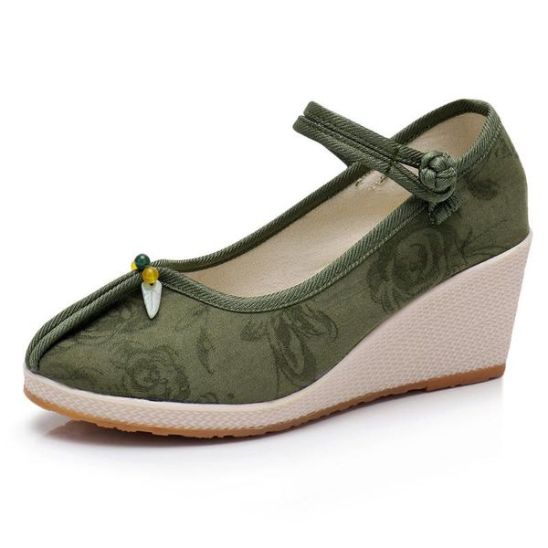 dress shoes vintage soft jacquard cotton ladies wedge platforms pumps comfort women handmade embroidery casual high heels 7cm, Black
dress shoes vintage soft jacquard cotton ladies wedge platforms pumps comfort women handmade embroidery casual high heels 7cm, Black