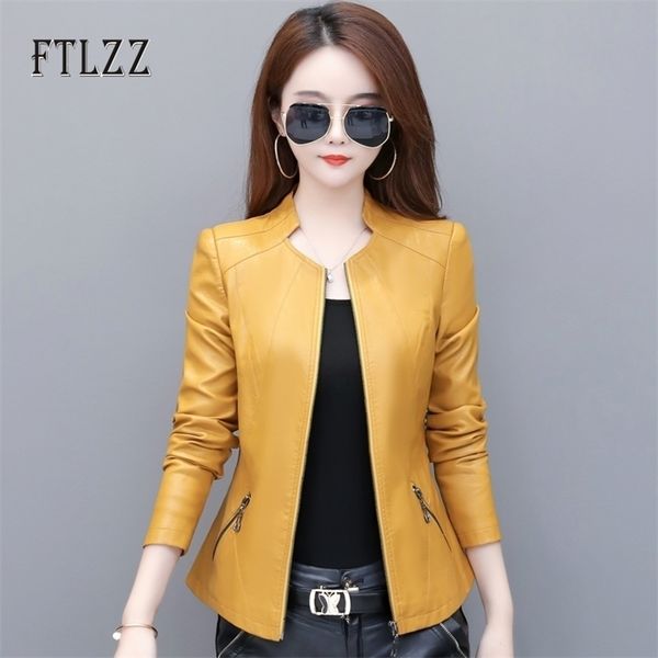 spring autumn leahter jacket women long sleeve slim zipper biker coat ladies vintage plus size pu outerwear blazer 210602, Black
spring autumn leahter jacket women long sleeve slim zipper biker coat ladies vintage plus size pu outerwear blazer 210602, Black