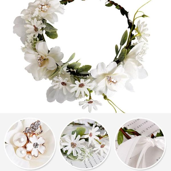 hair clips & barrettes boho simulation white flower headband garland rhinestone wedding wreath crown, Golden;silver
hair clips & barrettes boho simulation white flower headband garland rhinestone wedding wreath crown, Golden;silver
