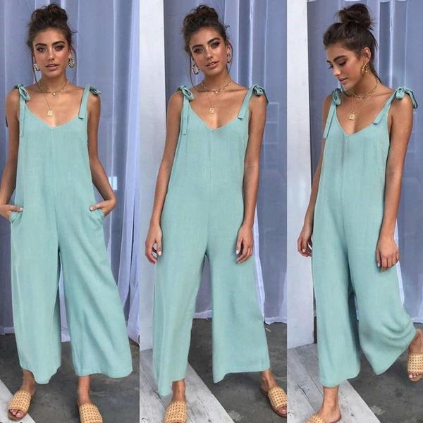 women's jumpsuits & rompers summer casual women lady sleeveless jumpsuit romper soild loose party clubwear long wide pants clothing, Black;white
women's jumpsuits & rompers summer casual women lady sleeveless jumpsuit romper soild loose party clubwear long wide pants clothing, Black;white
