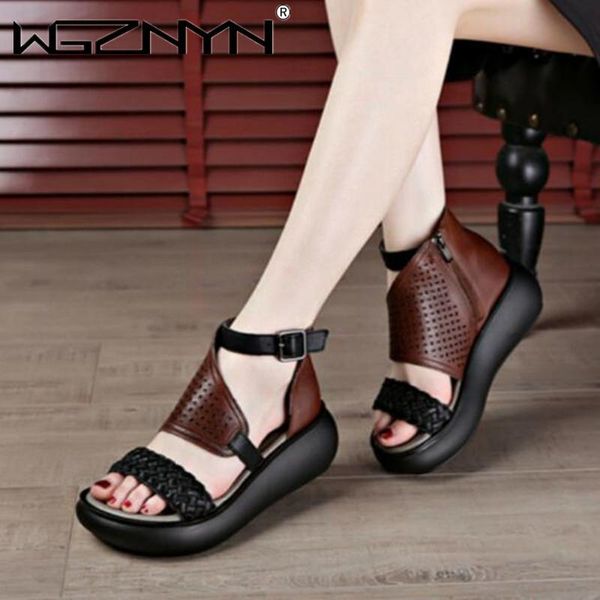 dress shoes women summer sandals mid heels wedges ladies vintage genuine pu leather sandalias mujer sapato feminino 2021 fashion, Black
dress shoes women summer sandals mid heels wedges ladies vintage genuine pu leather sandalias mujer sapato feminino 2021 fashion, Black