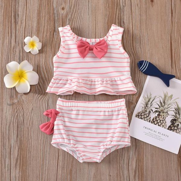summer 2021 toddler kids baby girl bow swimsuit striped bathing suit beach bikini 2pc set swimwear vogue children's one-pieces, Black
summer 2021 toddler kids baby girl bow swimsuit striped bathing suit beach bikini 2pc set swimwear vogue children's one-pieces, Black