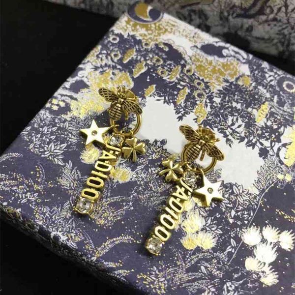 70% off outlet online / style design letter five pointed star bee female, fashionable and versatile leaf grass earrings, Golden
70% off outlet online / style design letter five pointed star bee female, fashionable and versatile leaf grass earrings, Golden