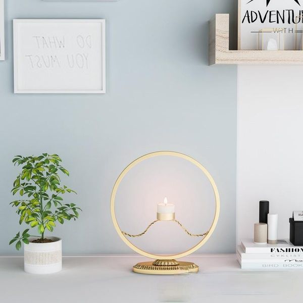 wrought iron golden candle holder romantic candlelight dinner ornaments round simple decoration creative products holders
wrought iron golden candle holder romantic candlelight dinner ornaments round simple decoration creative products holders