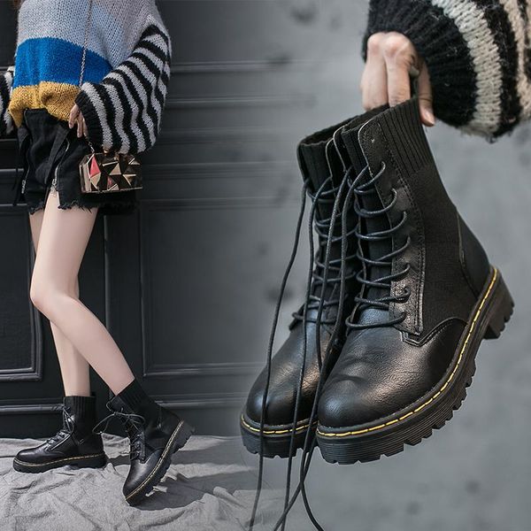 autumn winter fur fashion round toe lace-up leather boots plus size 35-42 flat platform women shoes ladies, Black
autumn winter fur fashion round toe lace-up leather boots plus size 35-42 flat platform women shoes ladies, Black