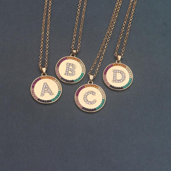 pendant necklaces 26pcs/sets a-z cyristal letter necklace round plate initial jewelry cz women men anniversary gift, Silver
pendant necklaces 26pcs/sets a-z cyristal letter necklace round plate initial jewelry cz women men anniversary gift, Silver