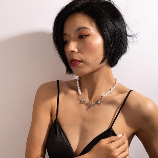 chokers huangtang boho hollow butterfly pearl choker necklace for women charming crystal bead jewelry gift collares 17356, Golden;silver
chokers huangtang boho hollow butterfly pearl choker necklace for women charming crystal bead jewelry gift collares 17356, Golden;silver