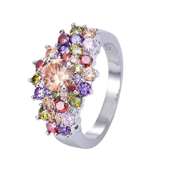 cluster rings rbnyd multicolor cz crystal flower ring rose silver color women wedding engagement fashion jewelry, Golden;silver
cluster rings rbnyd multicolor cz crystal flower ring rose silver color women wedding engagement fashion jewelry, Golden;silver