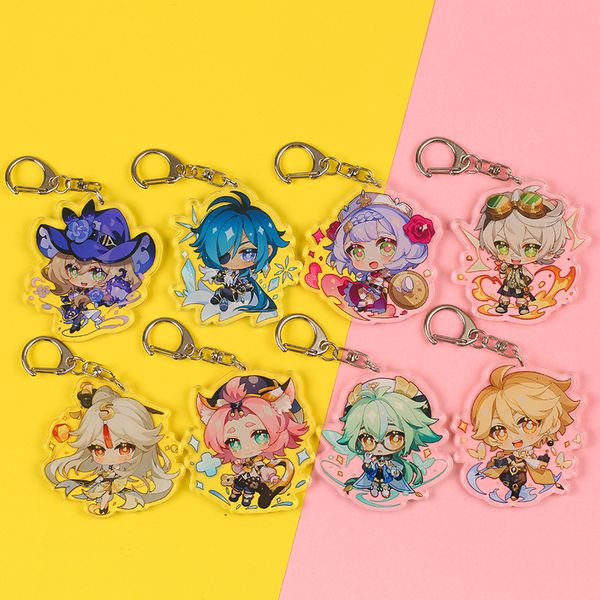 genshin impact keychain anime venti hutao zhongli diluc xiao man key chain for women accessories cute bag pendant key ring gifts, Silver
genshin impact keychain anime venti hutao zhongli diluc xiao man key chain for women accessories cute bag pendant key ring gifts, Silver