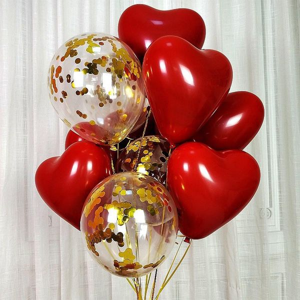 party decoration 5pcs/lot ruby red heart balloon metal pearl latex balloons gold confetti air globos wedding
party decoration 5pcs/lot ruby red heart balloon metal pearl latex balloons gold confetti air globos wedding
