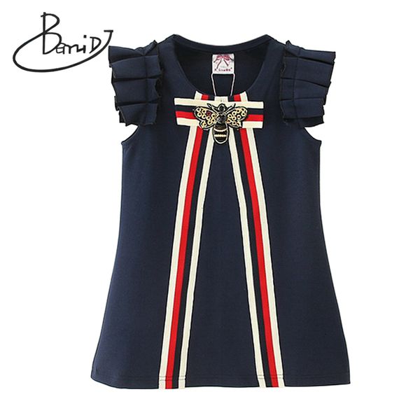 girl's party wedding vestidos infant children clothes retail baby girls dresses 3-8t princess girl striped bow dress o-neck 1026, Red;yellow
girl's party wedding vestidos infant children clothes retail baby girls dresses 3-8t princess girl striped bow dress o-neck 1026, Red;yellow