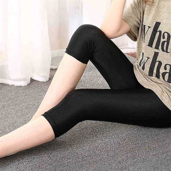 seven-point leggings large size bright color pants stretch thin summer women's slim black workout 211204
seven-point leggings large size bright color pants stretch thin summer women's slim black workout 211204