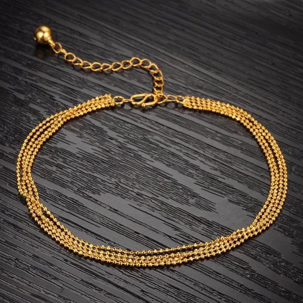 anklets simple woman yellow gold filled 4 layered thin beads bracelet on the leg, Red;blue
anklets simple woman yellow gold filled 4 layered thin beads bracelet on the leg, Red;blue
