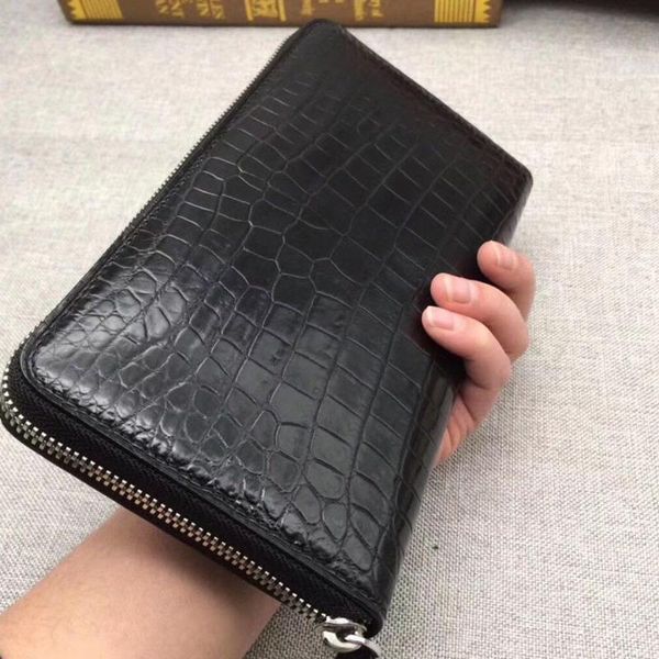 wallets alligator belly skin men business wallet genuine leather fashion zipper clutch bag trend purse leisure handbag, Red;black
wallets alligator belly skin men business wallet genuine leather fashion zipper clutch bag trend purse leisure handbag, Red;black