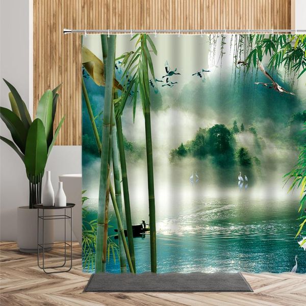 chinese landscape shower curtain bamboo birds lake bathroom bath decor 3d modern spring backdrop fabric living room curtains set
chinese landscape shower curtain bamboo birds lake bathroom bath decor 3d modern spring backdrop fabric living room curtains set