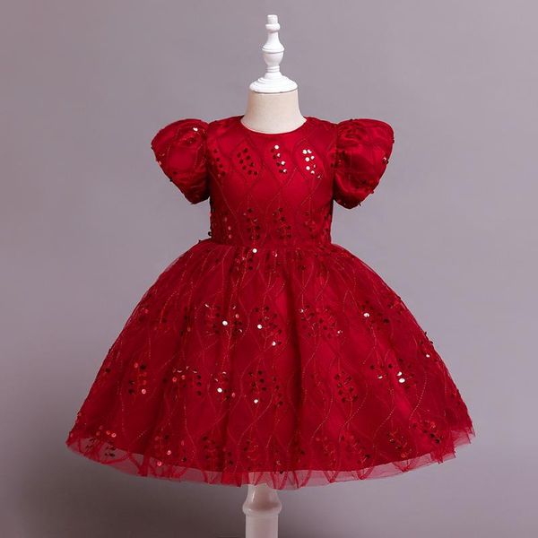girl's dresses 2022 christmas dress girl birthday party ball gawn puff sleeve western style formal baby clothes1y children clothes 8y, Red;yellow
girl's dresses 2022 christmas dress girl birthday party ball gawn puff sleeve western style formal baby clothes1y children clothes 8y, Red;yellow